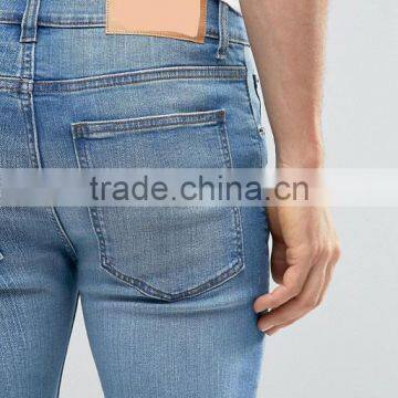 Men's Stretch Pencil Pants Casual Slim Skinny Jeans Trouser photo-3