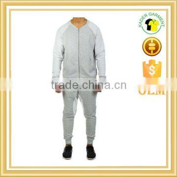 raglan sleeve zipper up custom cotton tracksuits new design