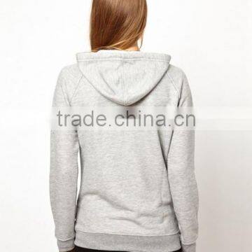 Wholesale Garment Terry Hooded Cotton Crew Neck Comfortable Print Plain Pocket Dyed for Women Sweatshirt Made in China photo-3