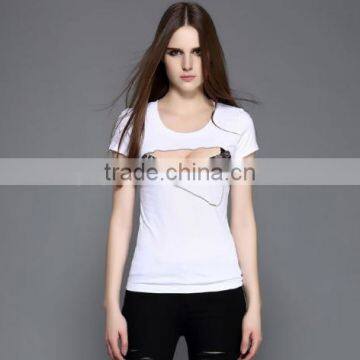 Women Sexy Pattern Short Sleeve Tee photo-4