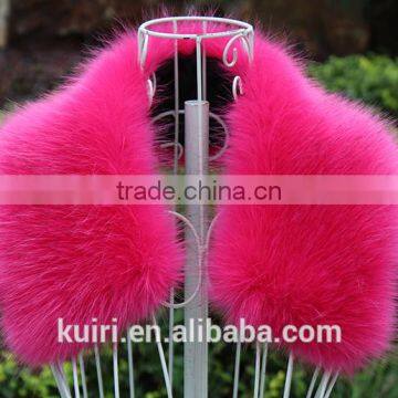 2015 Winter Warm Women's Rabbit Fur Fox Fur Collar Hooded Natural Scarfs Faux Fur Collar photo-5