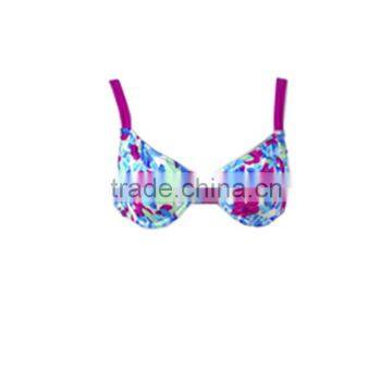 Floating Suits Flowers Print Mature Women Erotic Lingerie Bikini Swimming Wear