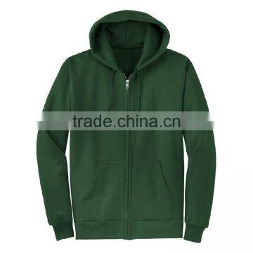 Wholesale Zip Up 65% Polyester 35% Cotton Plain Fleece Men's Hoodie Manufacturers photo-2