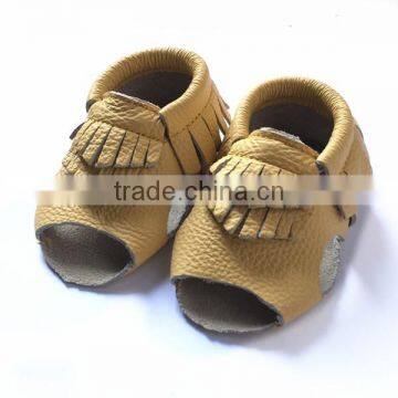 baby moccasin sandal cow leather sheos kid sheos