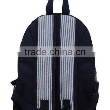 High Quality Seersucker White Toddler Backpack photo-3
