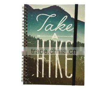 Card Paper Cover Agdena Planner Wire-o Binding Notebook With Elastic Band Writing Notebook photo-2