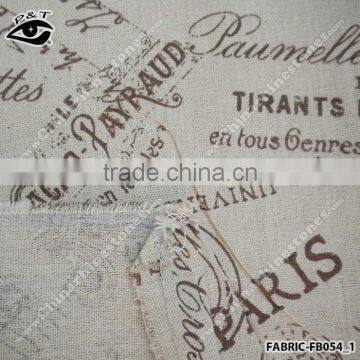 Wholesale Fabric Paris Post Mark Pattern Fabrics For Househould Decoration photo-2