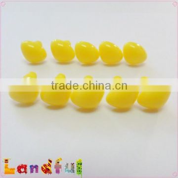 12mm Yellow Safety Triangle Nose Plastic Nose Craft Animal Doll Nose