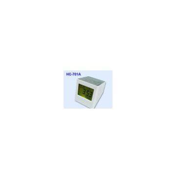 World time Calendar alarm clock with neon lights