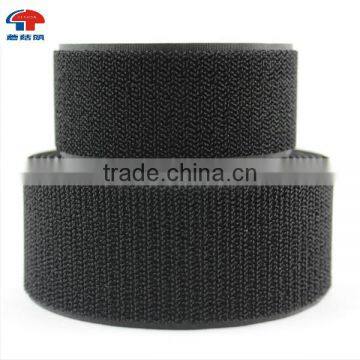 Black and White Nylon Un-napped Loop fastener tape with Higher Cycle Life