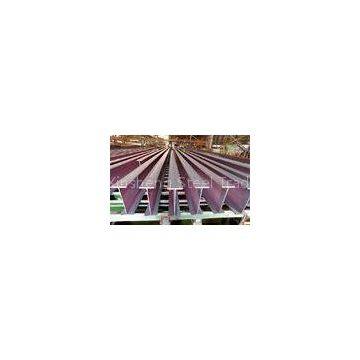 Blue / Green Galvanized Steel H Beam , H Shaped Steel Structure Column Beam AISI / ASTM SS400