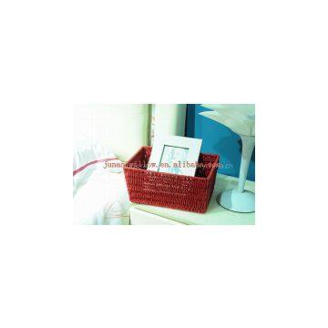 houseware natural paper strip storage basket