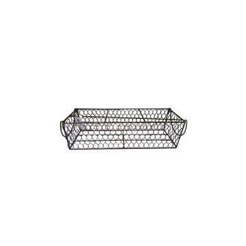 Iron Holder /Rectangular Iron Basket /metal Flower Box Holder With Hook