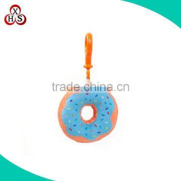 Factory price stuffed donut key chain plush donut keychain