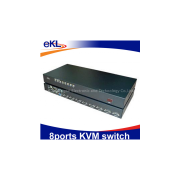 8 way KVM switch, 8x1 VGA  KVM switch box 8 in 1 out