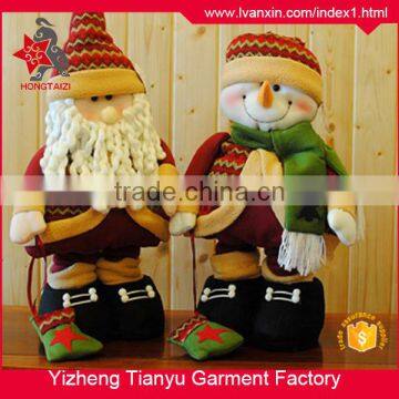 Good Quality Popular Plush Santa Claus Stuffed Christmas Decoration Toy