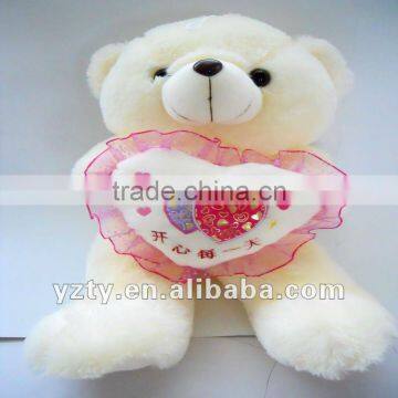 Yangzhou plush toy cute valentine's bear toy wholesale