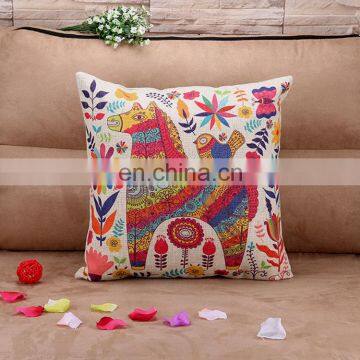 Digital Printing Cushion Horse Throw Pillow Cover Home Decor