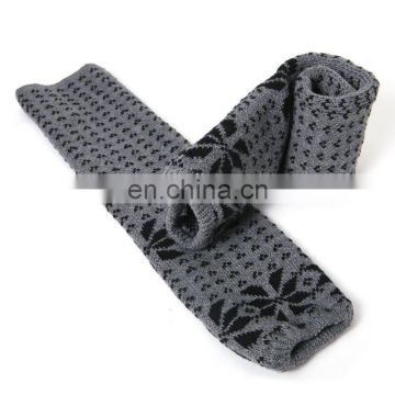 fashional pretty jacquard super soft cozy warm jacquard leg warmer