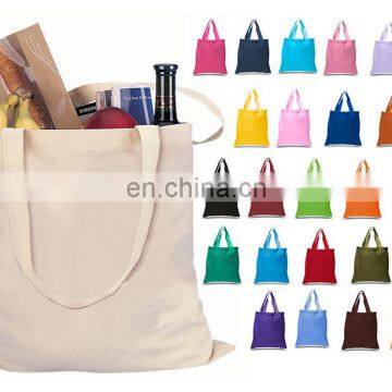 ASSORTED COLORS COTTON TOTE BAGS SHOPPING BAGS