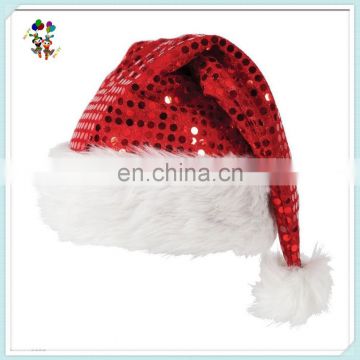 Adult Xmas Christmas Party Red Sequin Santa Hats HPC-1067