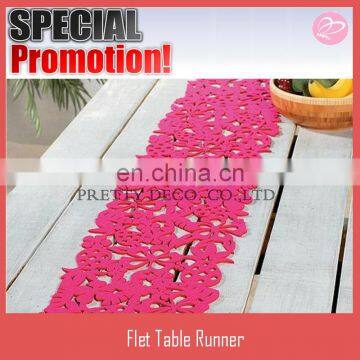 Pink spring style Felt table cover,felt table cloth