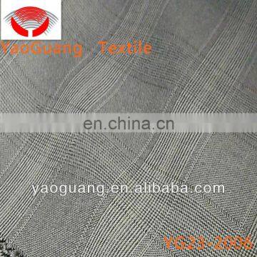 Large Check Polyester Spandex fabric for making pant