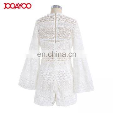 Trendy New Designs White Ladies Jumpsuit Crochet Playsuit Romper photo-6
