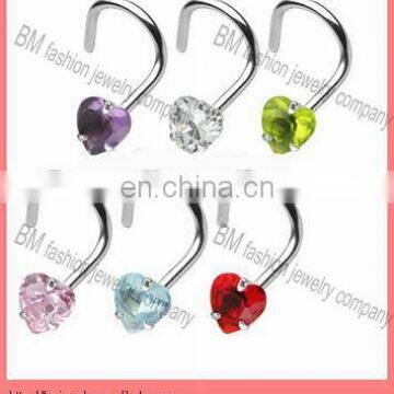 love diamond designer nose rings sample body piercing jewelry