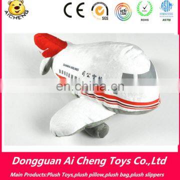 Lovely custom plush airplane toy for flight gift OEM plush toy factory