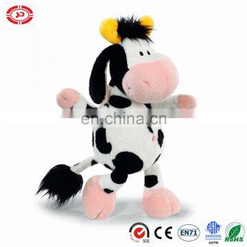 Soft plush fancy cute keychain gift kids stuffed tiny cow animal toy