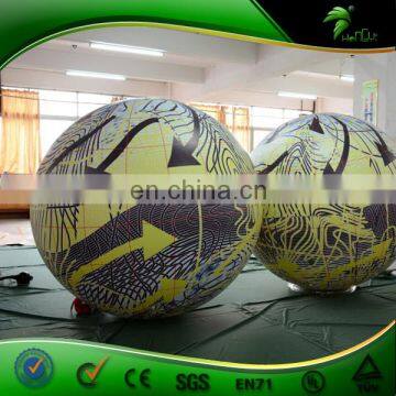Vivid Full Printing Giant Inflatable Lighting Sphere , Inflatable LED Balloon Party Decoration , PVC Hanging Advertising Globe photo-5