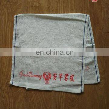 Low Price 100% Cotton Woven New Design Single Piece Stitched In Both Ends Terry Cloth Absorbent Good Morning Towels