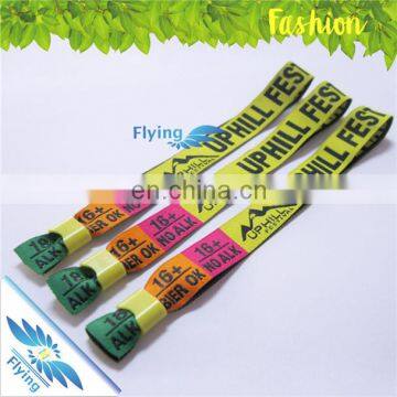 Stylish Music Festival Fabric Wristband Woven Bracelet Custom for Events