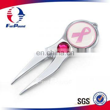 Printing Ribbon Pinky Rhinestone Golf Divot tool for fork repair