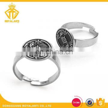 Wholesale Custom Religion Rings with Flower