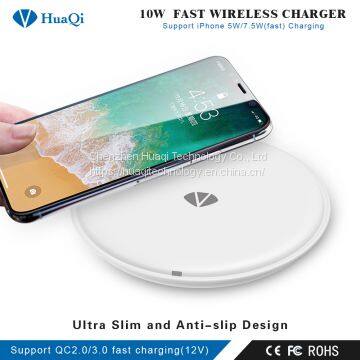 10W Fast Qi Wireless Charger Charging Pad for IPhone/Samsung/LG/Nokia/Huawei/Xiaomi photo-3
