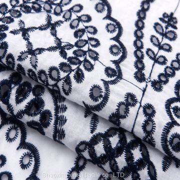 swiss voile fabric embroidered cotton fabrics for clothing