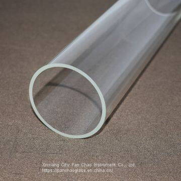 High-temperature Transparent Large Diameter Quartz Glass Tube photo-3