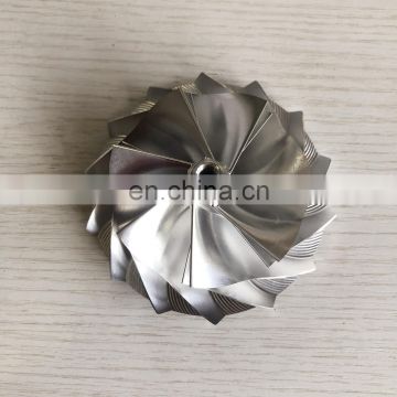 HX40 66.90/92.00mm 7+7 blades high performance Turbo milling/aluminum 2618/billet compressor wheel