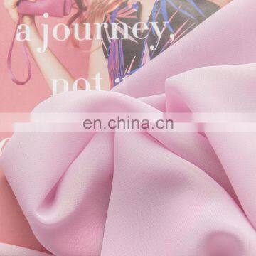 Ready to Ship 100% Polyester Chiffon Dress Fabric 100D Plain Chiffon Fabric in Stock photo-4