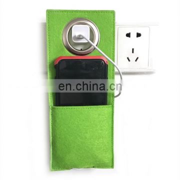 Felt Wall Hanging Cell Phone Charger Holder