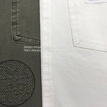 48%Cotton 33%Polyester 14%Linen 5%Spandex Bi-Stretch Twill Fabric photo-2