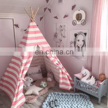 Stripe Pattern Kids Teepee Tent Children Play Tent Indian Kids Teepee Tent