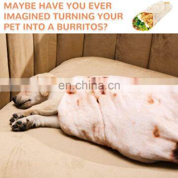 Soft Pancake Dog Cat Plush Pillow Fleece Pet Blanket photo-7