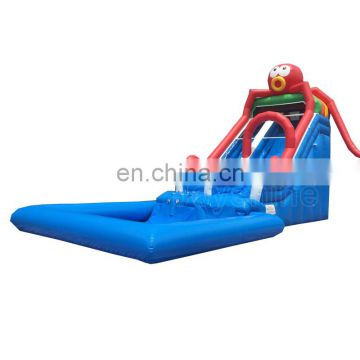 Large Kids Children Outdoor Octopus Inflatable Pool Water Slide For Sale