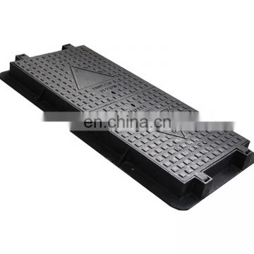 Ductile cast iron rectangular manhole cover for sewage