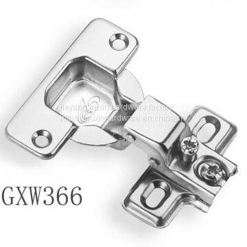 GXW366 Безшумные короткораковые петли для шкафов с углом открытия 105 градусов
