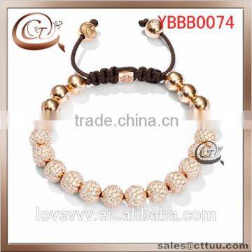 Hottest wholesale gold plated zinc alloy acrylic fashion CHARM bracelet(OEM ODM)