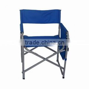 Folding chair with side table